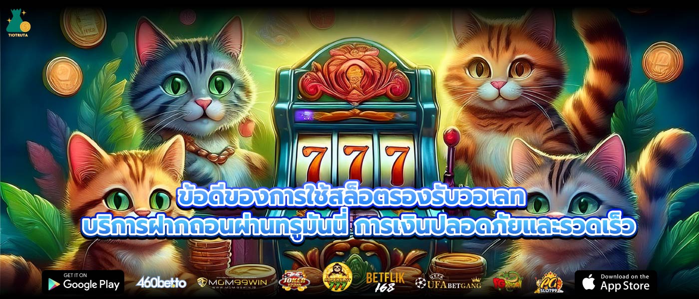 ข้อดีของการใช้สล็อตรองรับวอเลท บริการฝากถอนผ่านทรูมันนี่ การเงินปลอดภัยและรวดเร็ว